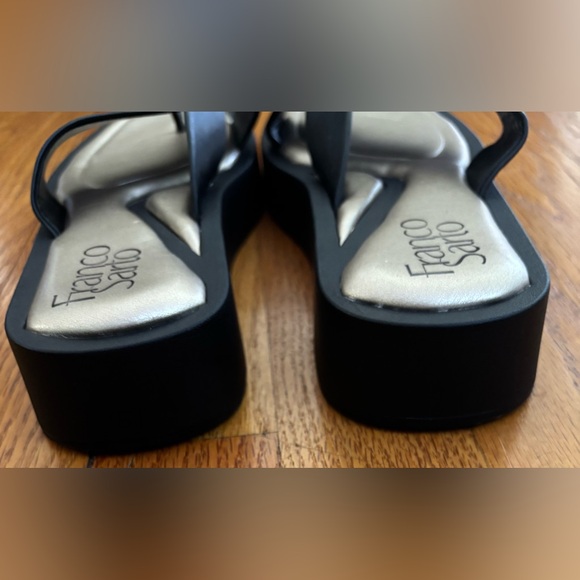 Franco Sarto Janey Platform Sandals Women’s 7M Black Slip On Shoes Casualwear - Picture 5 of 7